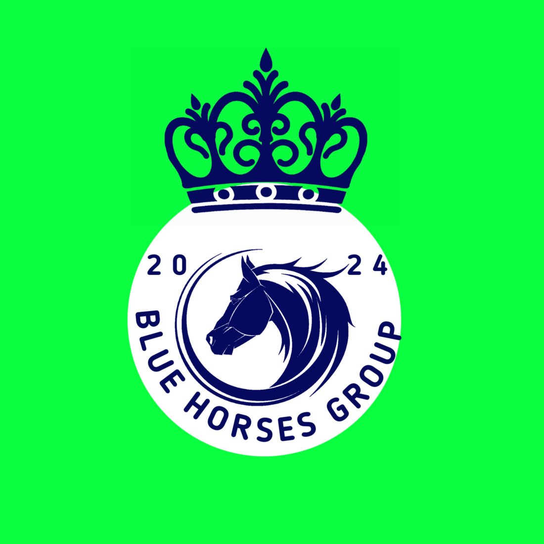 Blue horses group