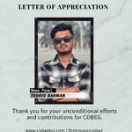 Appreciating Excellence: Touhid Rahman’s Dedication to COBEG News Panel