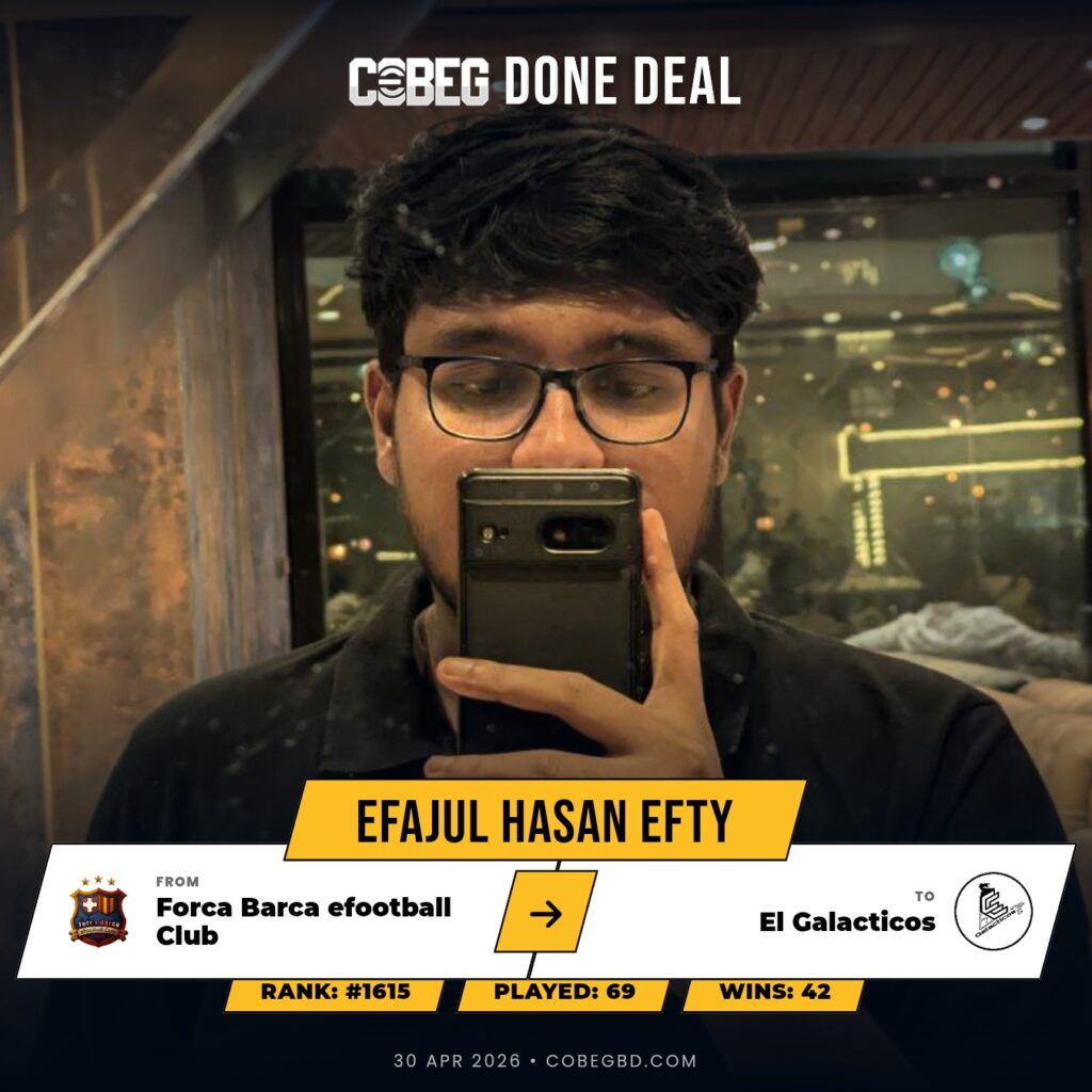 🚨🌟 GALACTICO ALERT: Efajul Hasan Efty Completes Stellar Move to El Galacticos – No.55 Set to Light Up the MAIN Squad!