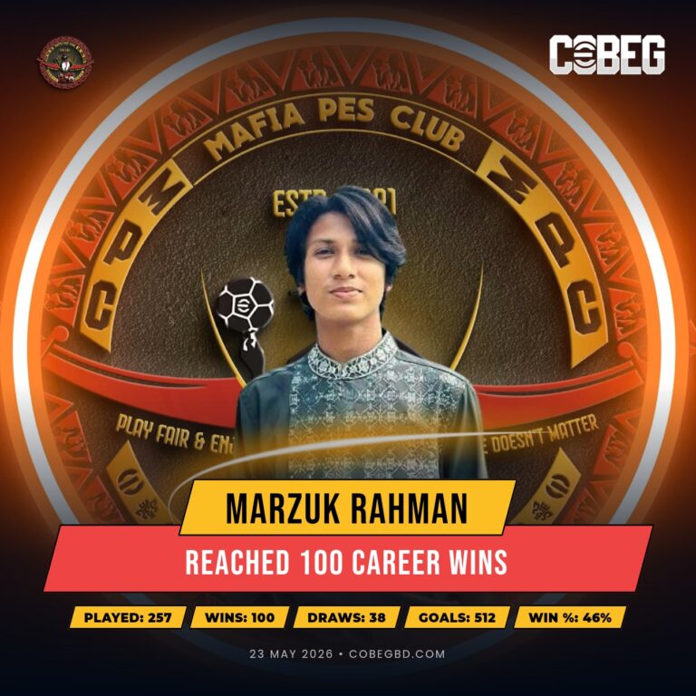 Marzuk Rahman Powers Into the 100-Win Club with Mafia Pes Club