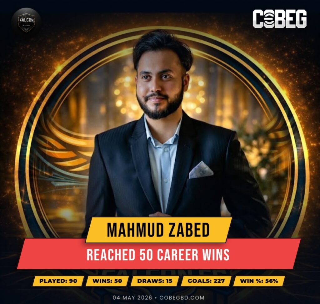 Mahmud Zabed Blazes to 50 Wins – Desert Falcon FC’s Sharpshooter Soars Early!