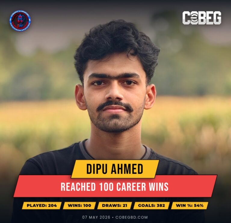 Century Complete: Dipu Ahmed Battles His Way to 100 Career Wins!