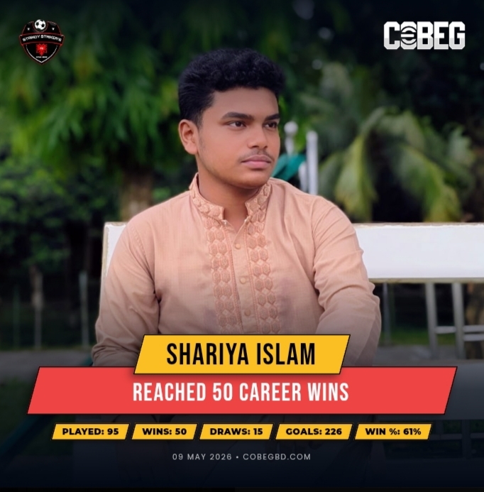 Shariya Islam Hits 50 Career Wins — Stringy Strikers Star Continues His Rise to Greatness