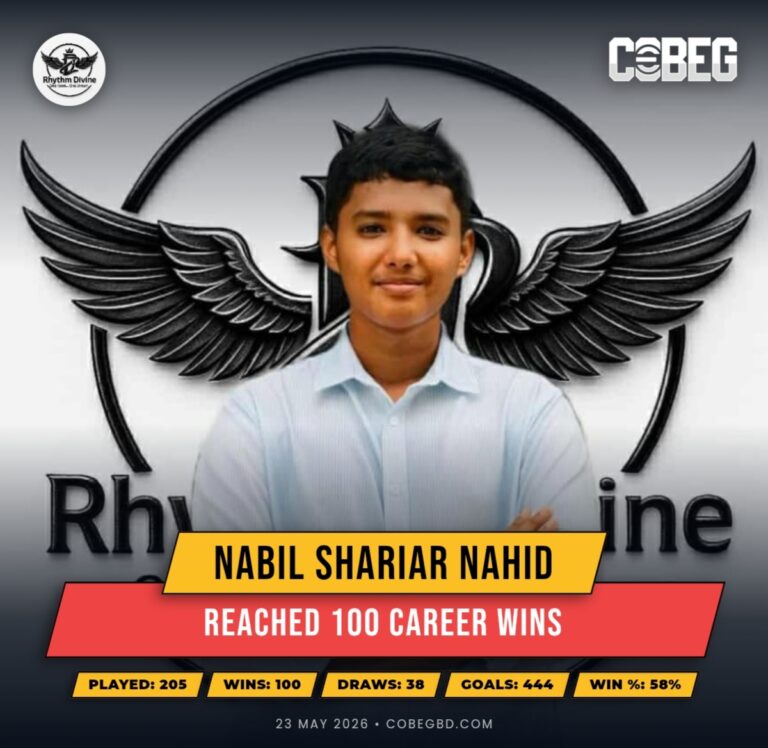 Nabil Shariar Nahid Reaches 100 Career Wins for Dz Rhythm Divine!