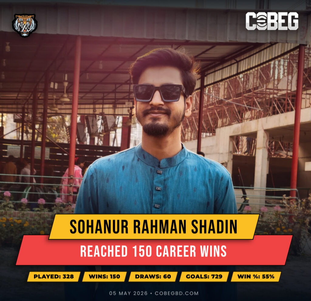 150 Wins of Pure Dominance: Sohanur Rahman Shadin Etches His Legacy with Nexius Esports!