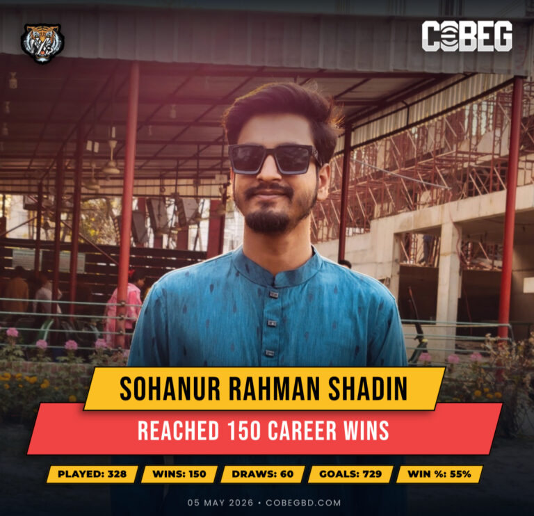 150 Wins of Pure Dominance: Sohanur Rahman Shadin Etches His Legacy with Nexius Esports!