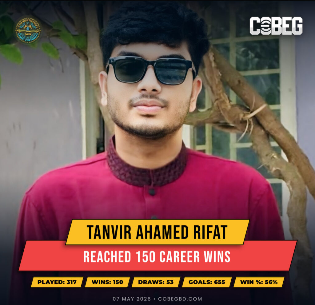 150 Wins and Counting — Tanvir Ahamed Rifat Powers Into eFootball Greatness With Tm nightmares
