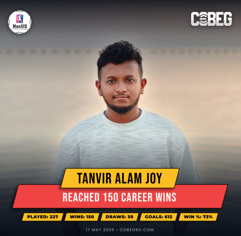 “150 Wins. One Statement. Tanvir Alam Joy is Nexus’ Relentless Machine.”