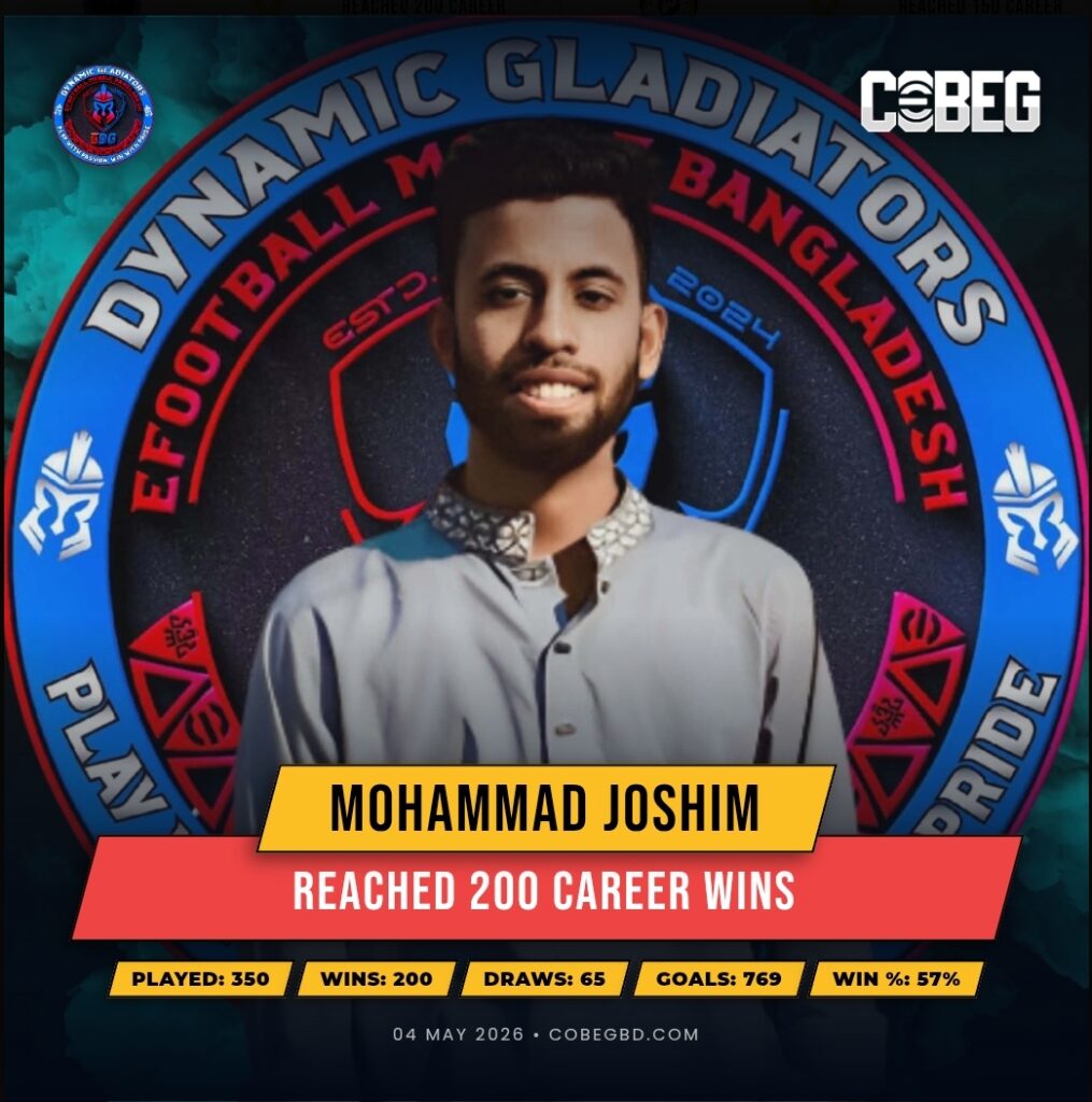 “200 Wins of Dominance: Mohammad Joshim Etches His Legacy with Dynamic Gladiators”