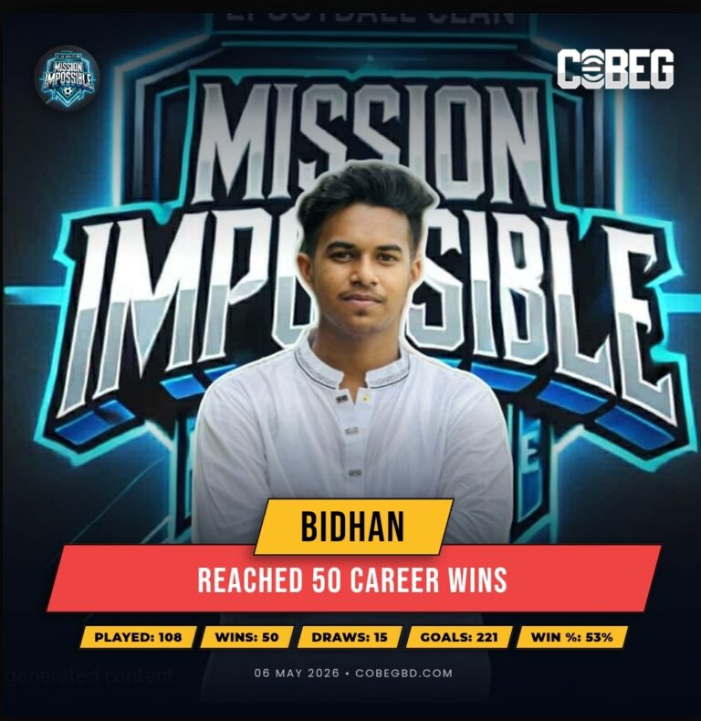 Half-Century Hero: Bidhan Hits 50 Wins Milestone for Mission Impossible! 🔥