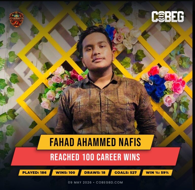 Fahad Ahammed Nafis Smashes 100 Career Wins — Al Ettihad Predators’ Relentless Finisher Hits a Historic Century!