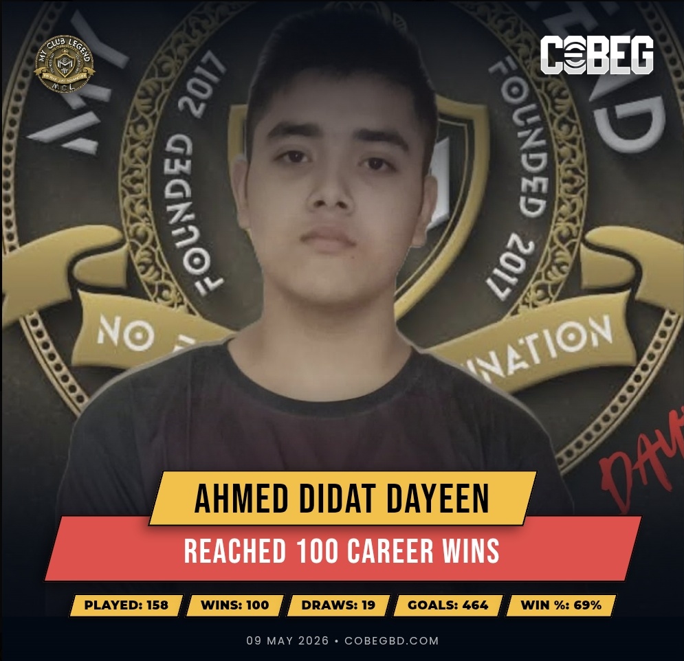 ”CHASING GREATNESS: Ahmed Didat Dayeen Hits Historic 100-Win Milestone with My Club Legend!” ”CHASING GREATNESS: Ahmed Didat Dayeen Hits Historic 100-Win Milestone with My Club Legend!”