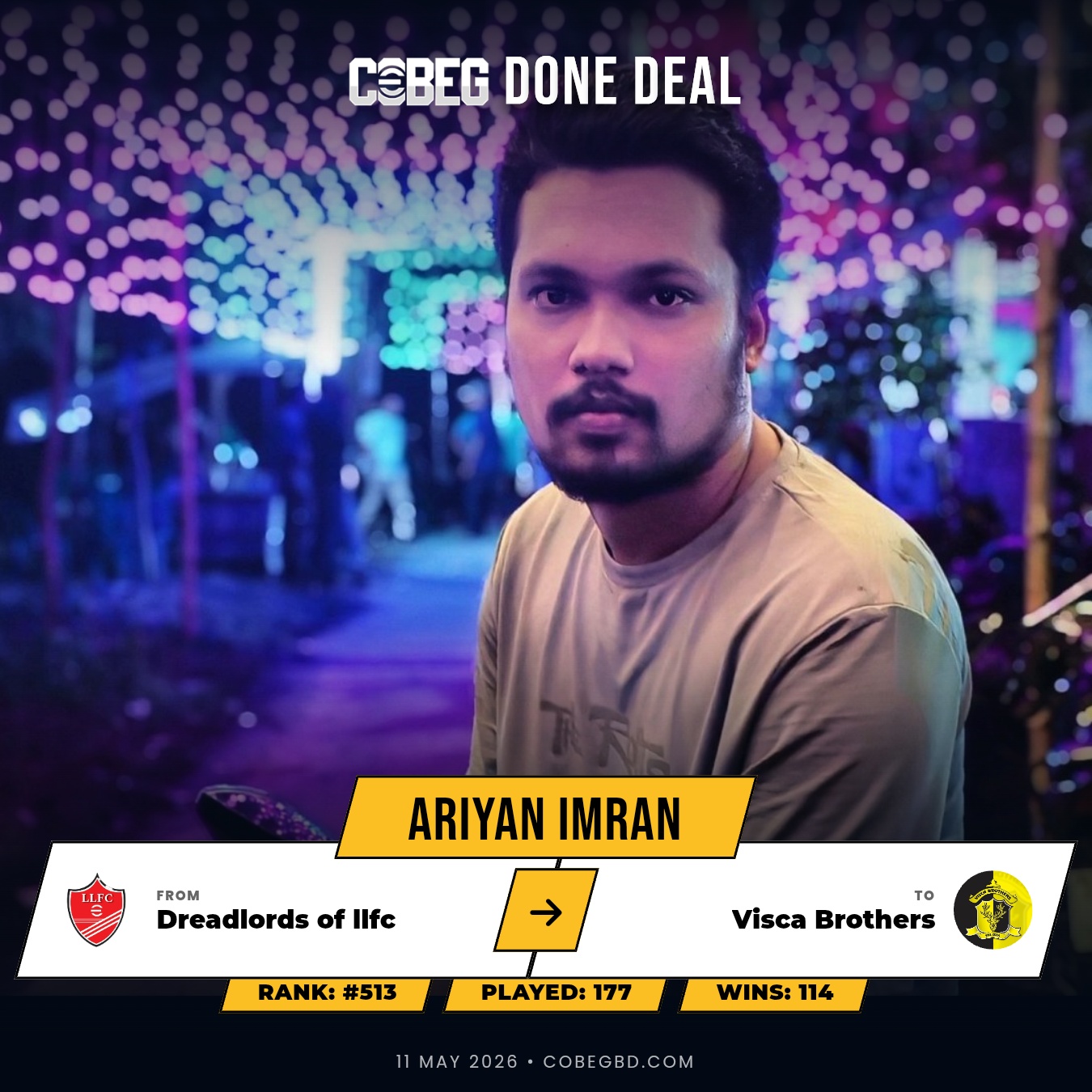 🔥 VISCA BROTHERS DROP A STATEMENT SIGNING — ARIYAN IMRAN LANDS WITH 1,220-POINT PEDIGREE! 🔥 VISCA BROTHERS DROP A STATEMENT SIGNING — ARIYAN IMRAN LANDS WITH 1,220-POINT PEDIGREE!