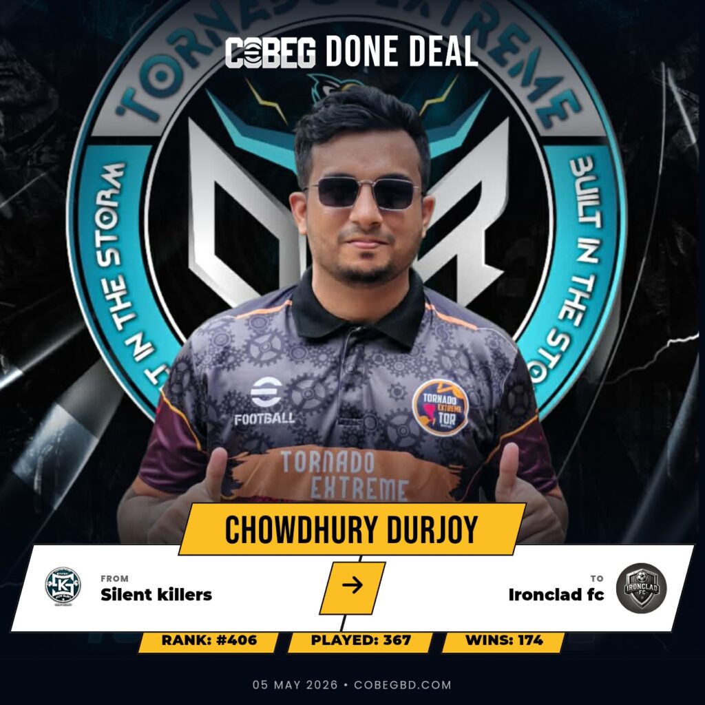 Ironclad FC Strike Gold! Chowdhury Durjoy Arrives as the New No.9 Powerhouse