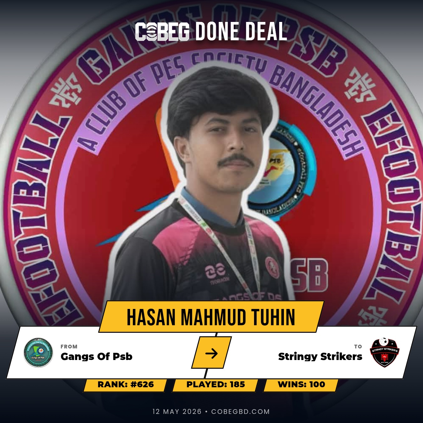 STRINGY STRIKERS LAND HASAN MAHMUD TUHIN — THE MIDFIELD ENGINE ARRIVES IN STYLE! 💥 STRINGY STRIKERS LAND HASAN MAHMUD TUHIN — THE MIDFIELD ENGINE ARRIVES IN STYLE! 💥