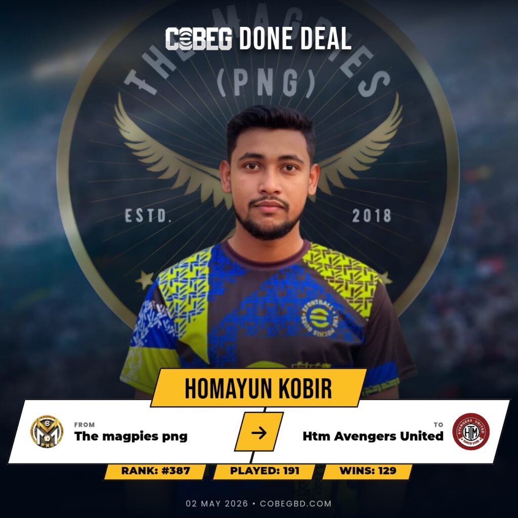 HTM Avengers United Land Proven Winner Homayun Kobir – Shirt No. 22 Ready to Ignite the Main Squad!