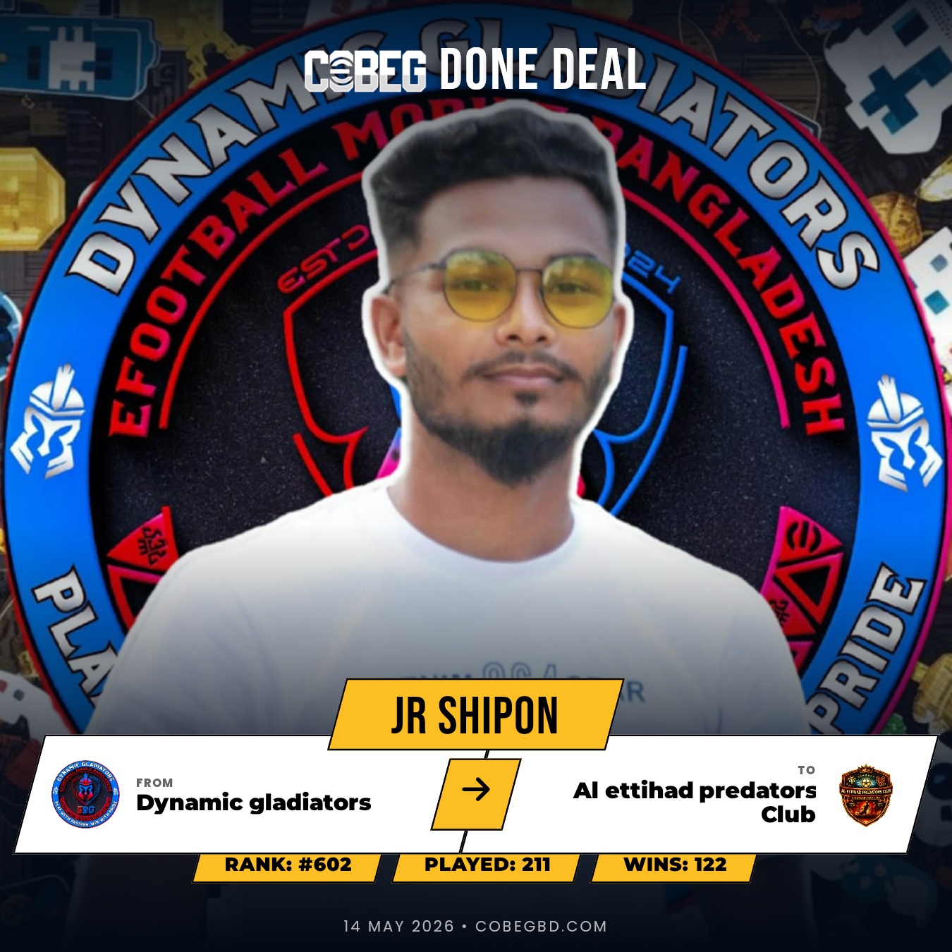 🚨 BREAKING: Jr Shipon Joins Al Ettihad Predators in Statement Transfer Move! 🚨 BREAKING: Jr Shipon Joins Al Ettihad Predators in Statement Transfer Move!