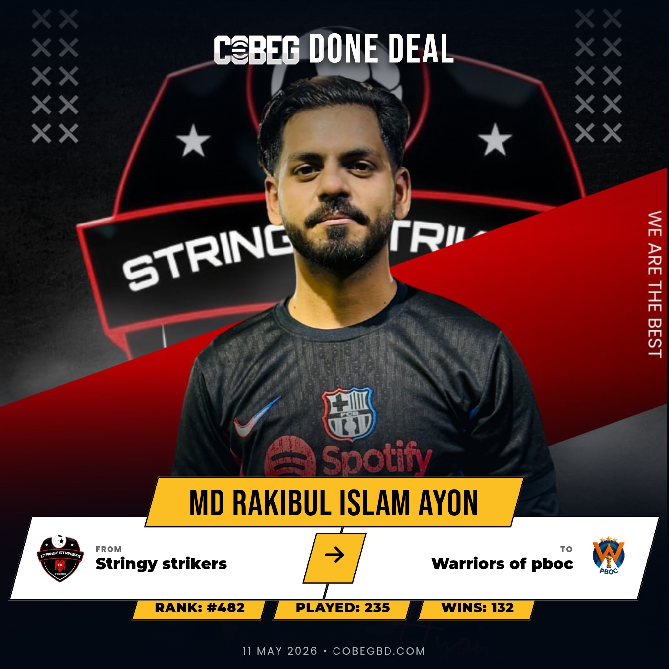 Warriors of PBOC Strike Gold: Md Rakibul Islam Ayon Joins the Academy Setup in Statement Transfer Move