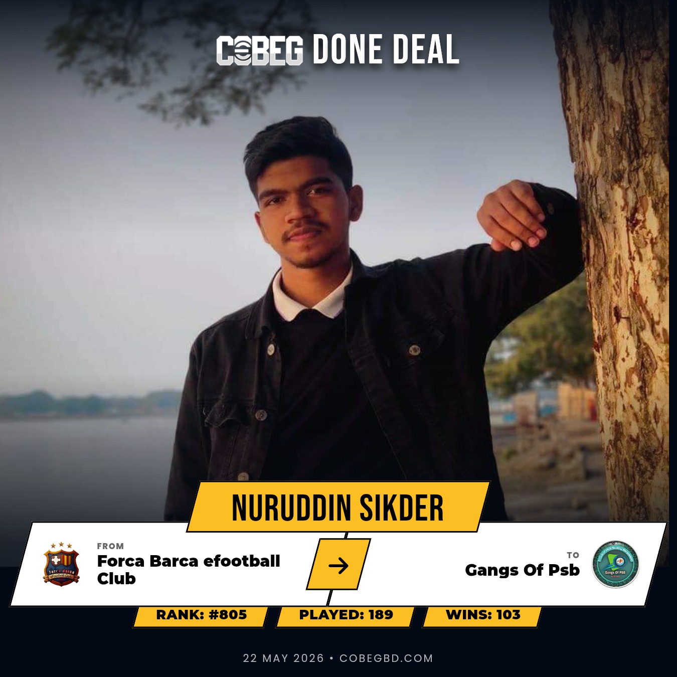 β‘ βThe Midfield Engine Has Arrived!β β Nuruddin Sikder Officially Joins Gangs Of Psb β‘ βThe Midfield Engine Has Arrived!β β Nuruddin Sikder Officially Joins Gangs Of Psb