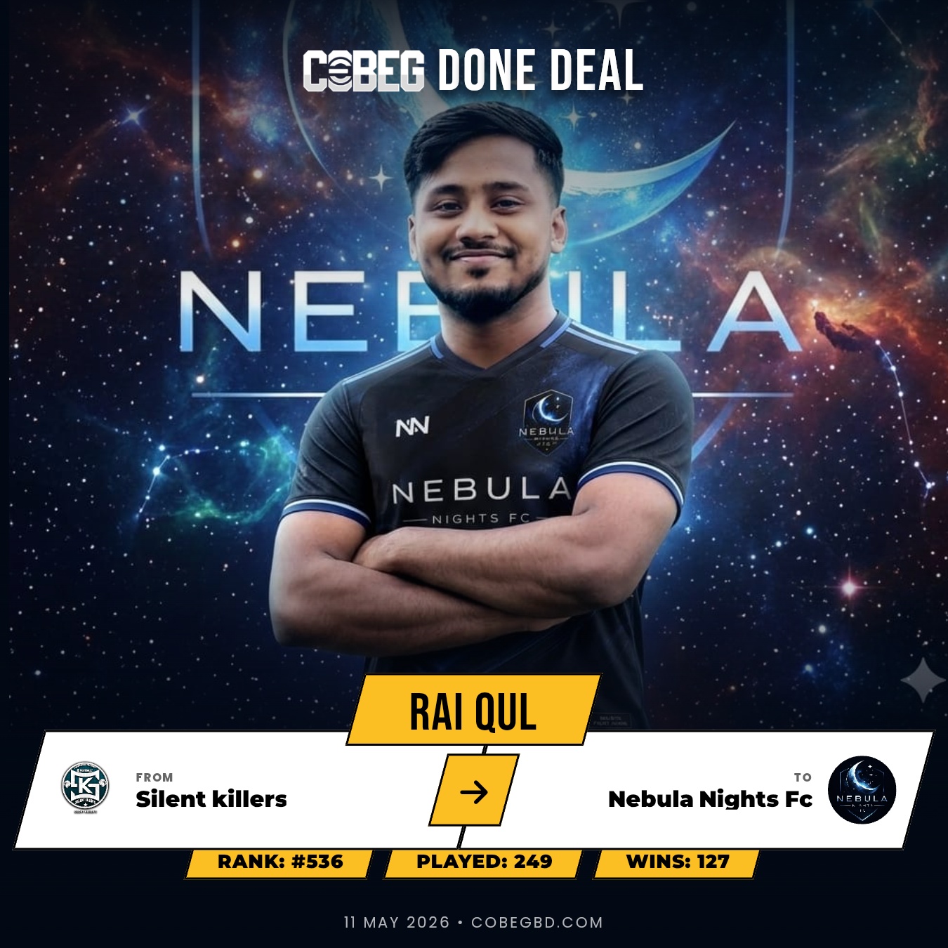 NEBULA NIGHTS FC LAND RAI QUL: THE 1,199-POINT MACHINE ARRIVES IN SHIRT NO. 48