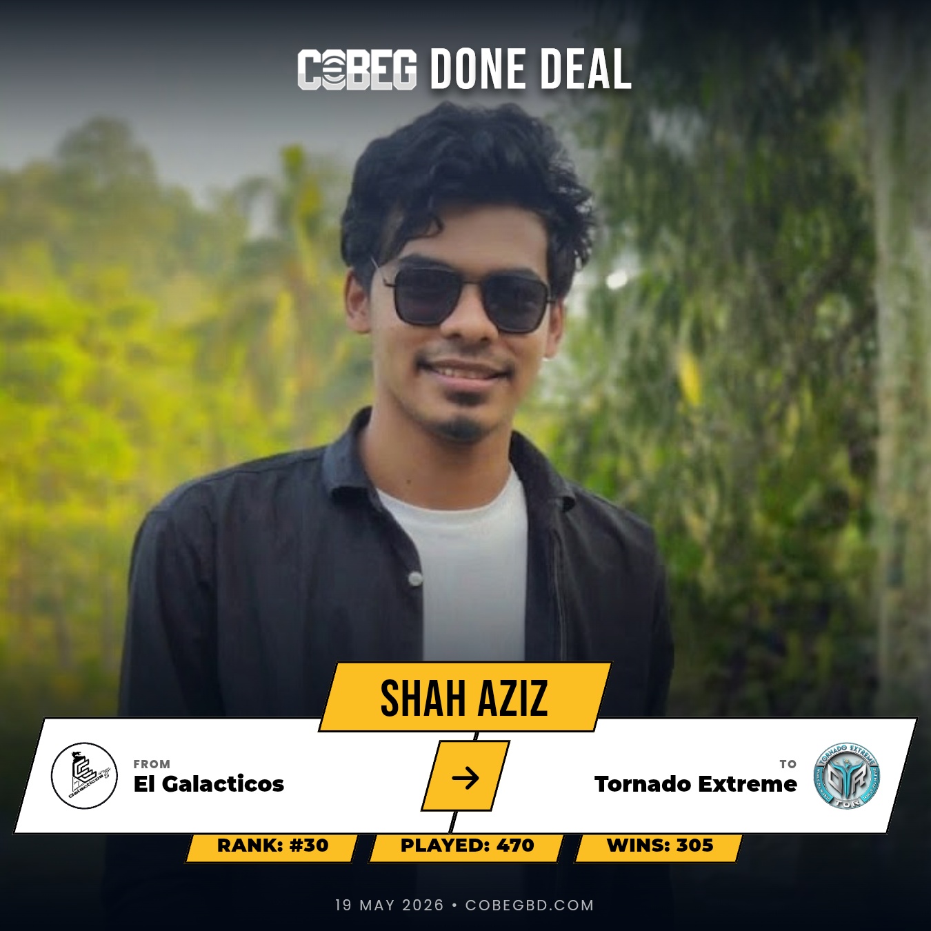 SHOCK TRANSFER: Shah Aziz Joins Tornado Extreme from El Galacticos in Blockbuster Move! 💥 SHOCK TRANSFER: Shah Aziz Joins Tornado Extreme from El Galacticos in Blockbuster Move! 💥