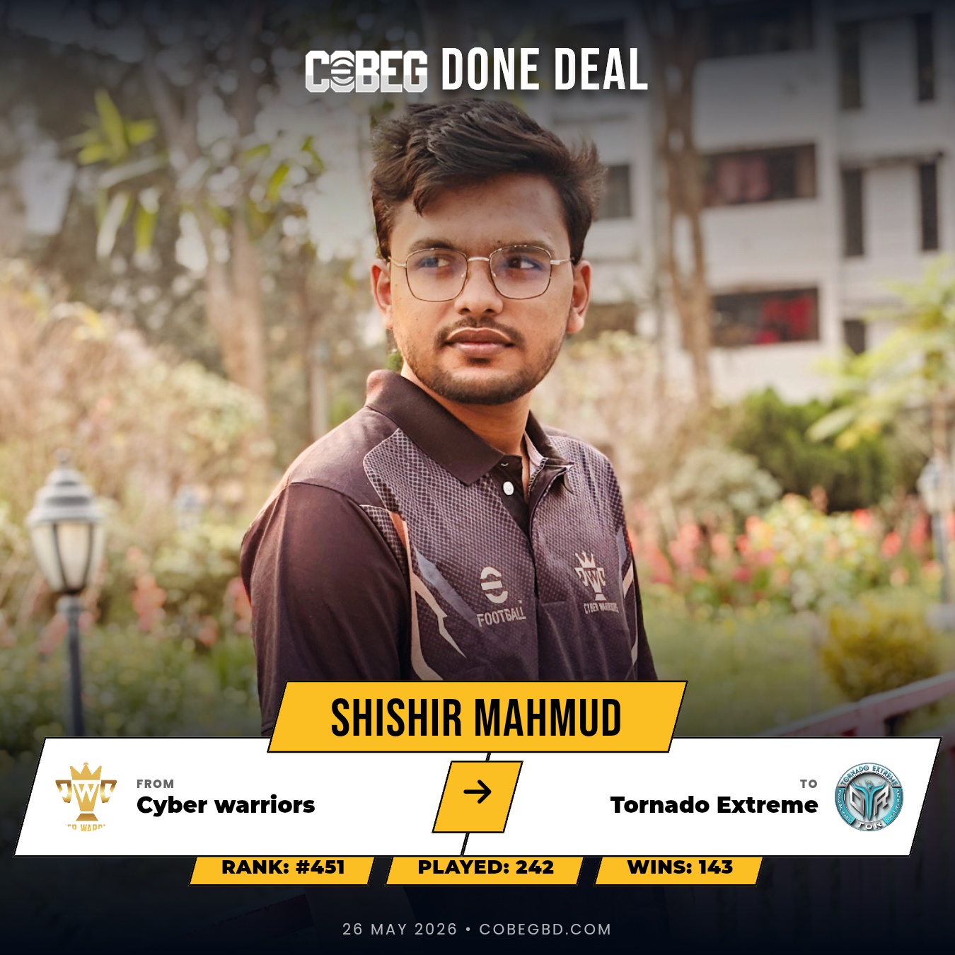 Tornado Extreme Strike Big as Shishir Mahmud Arrives to Command the Main Squad!