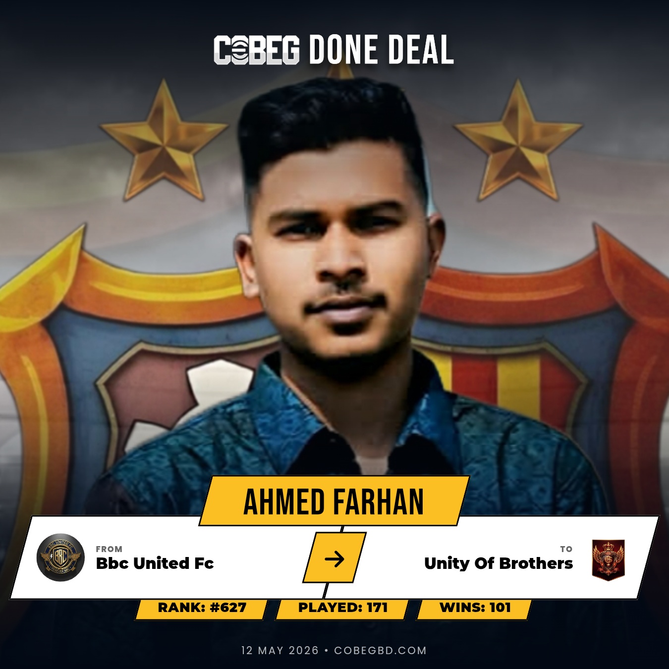 BREAKING: Ahmed Farhan Joins Unity Of Brothers in Blockbuster Move from BBC United FC! 💥 BREAKING: Ahmed Farhan Joins Unity Of Brothers in Blockbuster Move from BBC United FC! 💥
