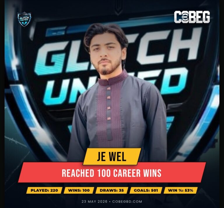 Century of Victories: Je Wel Hits 100 Career Wins for Glitch United