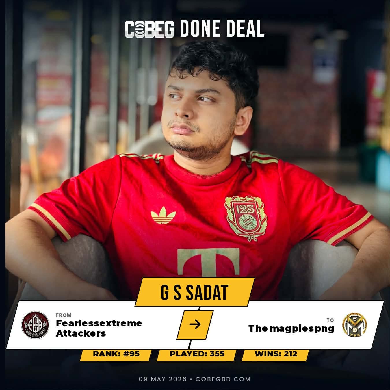 🚨 Transfer Bombshell: G S Sadat Joins The Magpies PNG — The No.26 Has Arrived!